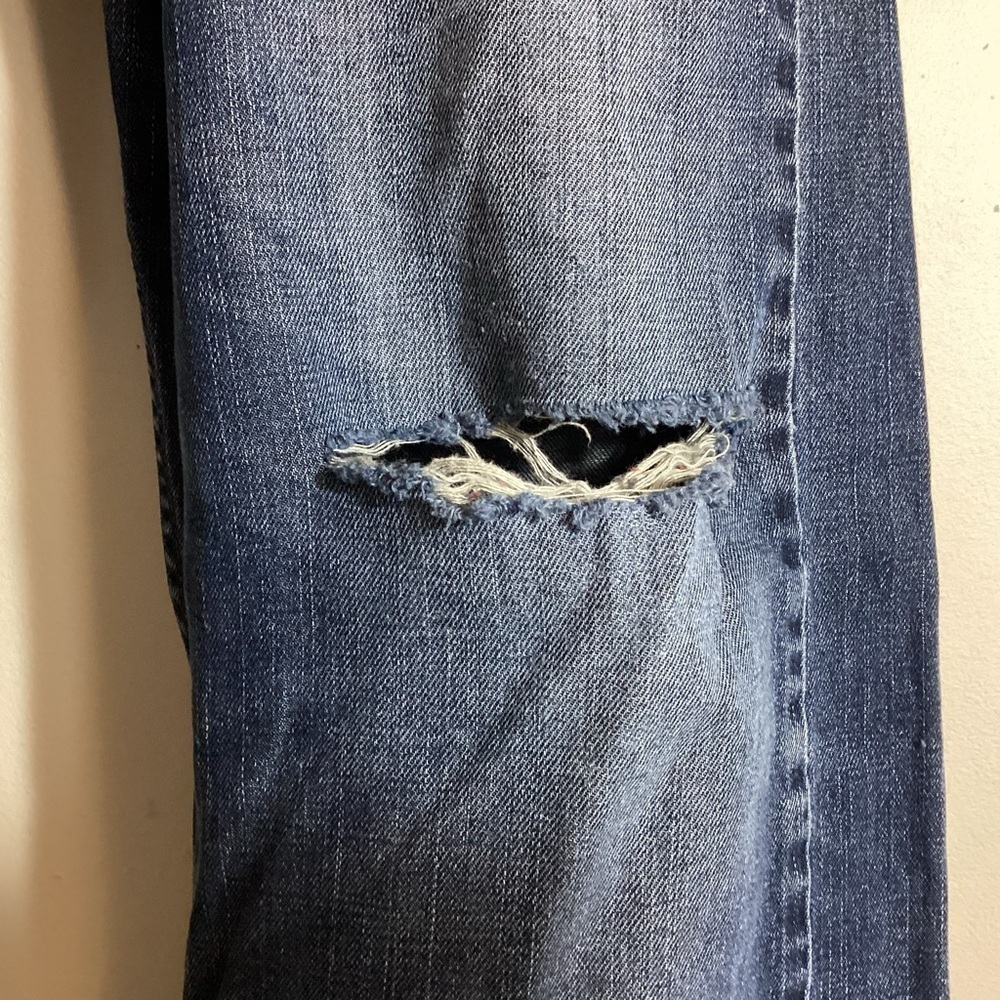 Levi's 505 Regular Fit Distressed Jeans Size 34x29 - Picture 6 of 13